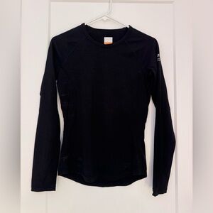 Women’s Icebreaker Black Merino Long Sleeve Base Layer Top
